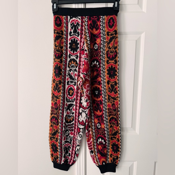 Farm Rio Winter Stripes Knit Joggers, Size XS - Picture 11 of 12